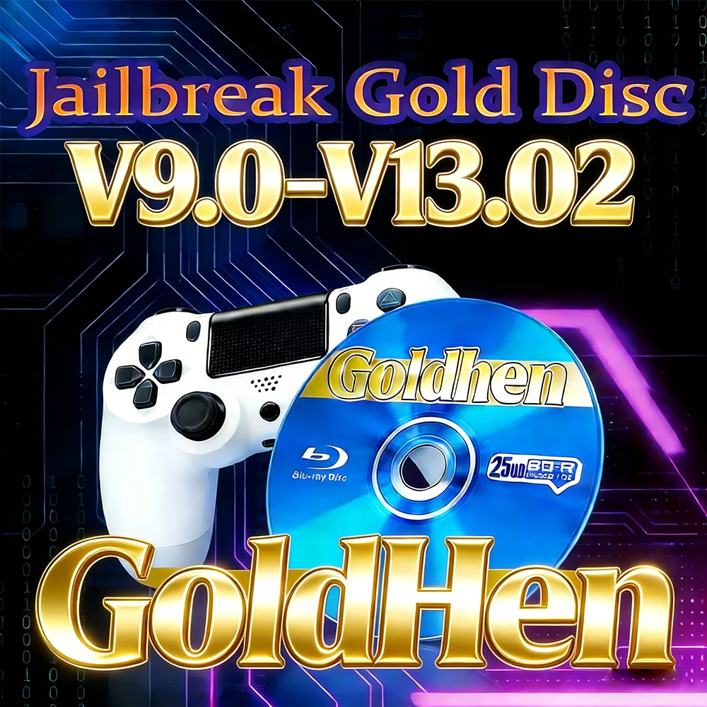 Ultimate GoldHEN для PS4: дисковый джейлбрейк V9.0–12.52, загрузка с диска, инструмент для запуска в один клик, дисковый джейлбрейк 13.0–13.02