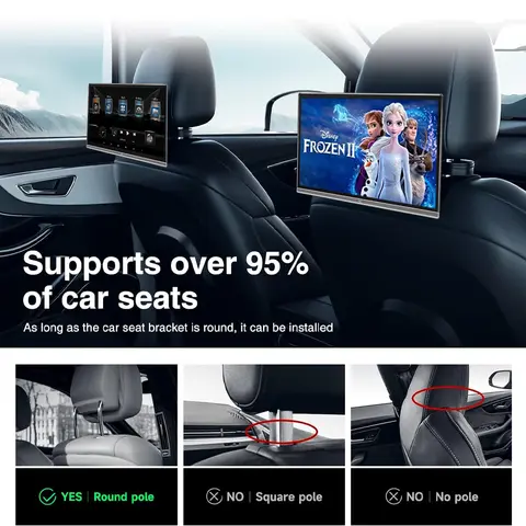 10 best sales car back seat screen - №9