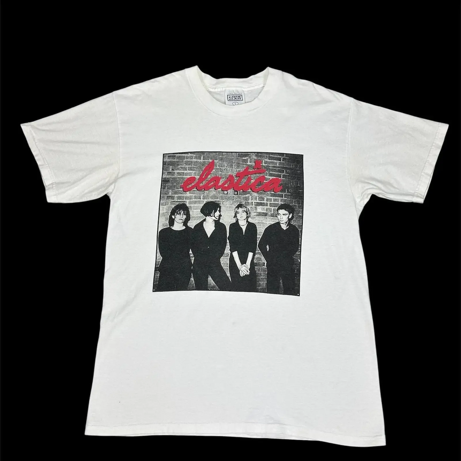 Vintage 90 s Band Elastica post punk new wave vintage Washed streetwear Slightly designer clothes fashion Top For Everyday Wear