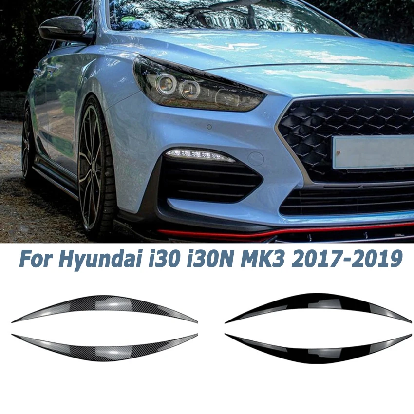 

Car Headlight Eyebrows Trim Cover for Hyundai i30 i30N MK3 2017 2018 2019 Front Eyelids Auto Aftermarket Parts