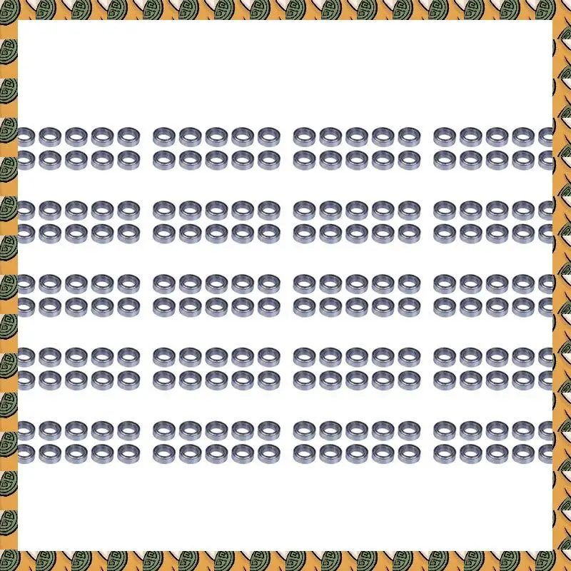 

A77I 200Pcs Miniature Sealed Metal Shielded Metric Radial Ball Bearing Model: MR106-ZZ 6X10x3mm