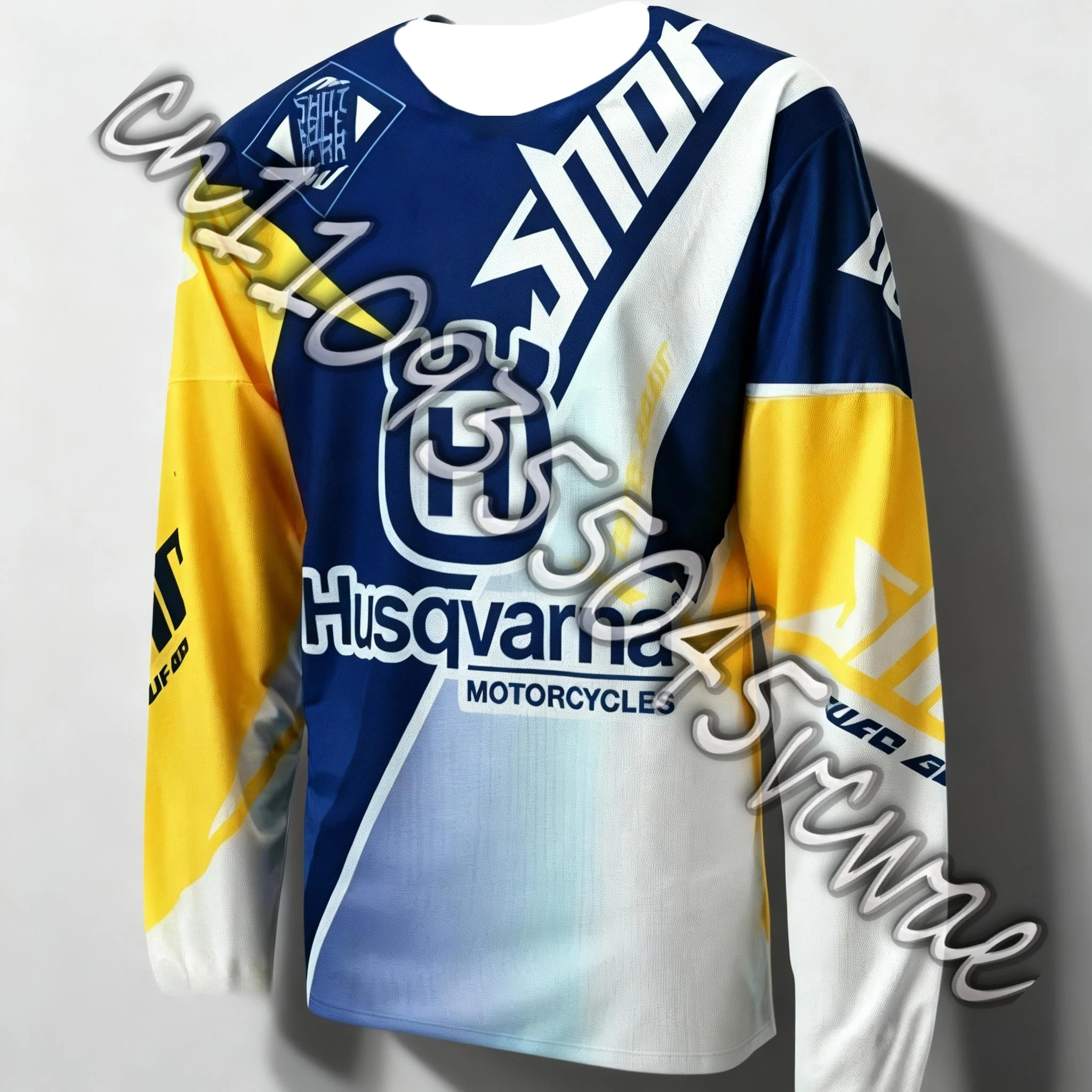 Modna koszulka motocyklowa i rowerowa, wygodna koszulka wyścigowa dla motocyklistów, wybór dla Husqvarny, dla entuzjastów górskich sportów, pasująca do strojów rodzinnych.