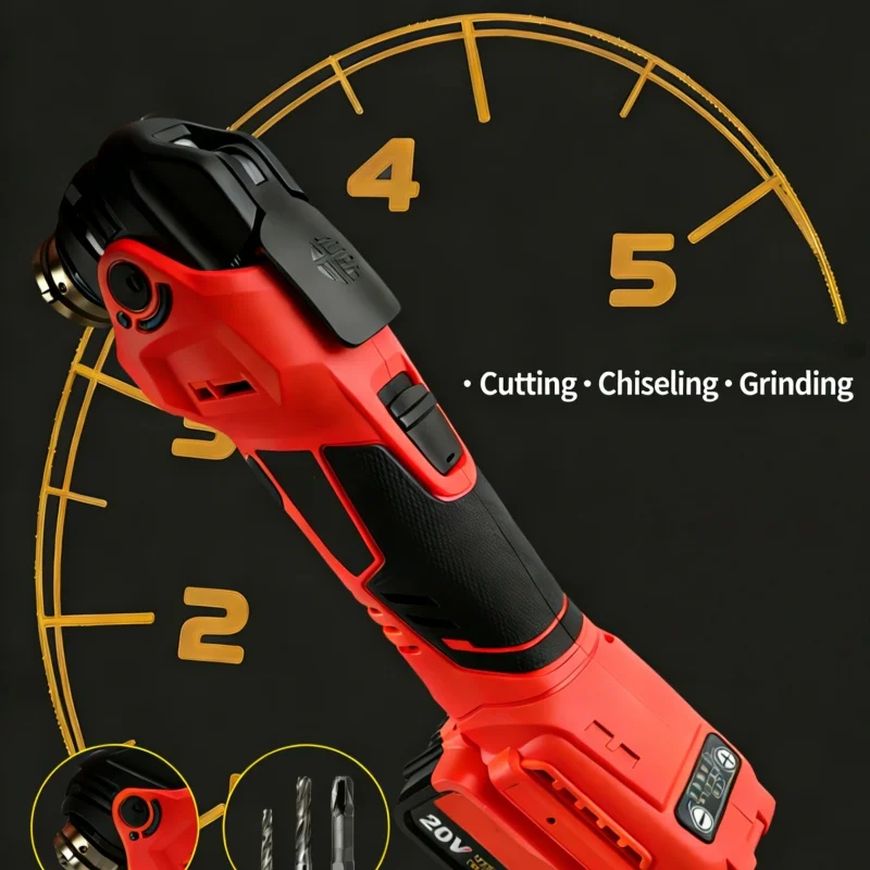 5-Speed Brushless Cordless Oscillating Multi Tool Electric Saw Shovel Cutting Compatible with Milwaukee M18 Battery view 5