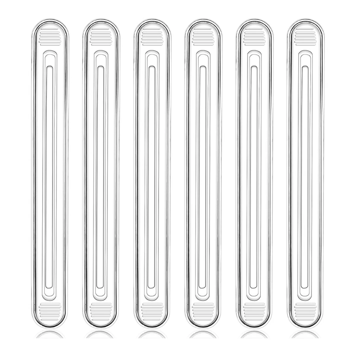 Protecteur mural de chaise en caoutchouc, pare-chocs de meubles transparents, porte d'armoire en silicone pour portes de douche, MELPack de 6