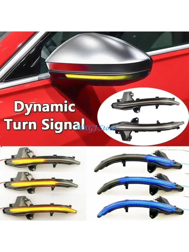 

37JE 2pcs LED Dynamic Marker Turn Sequential Lamp For A6 C8