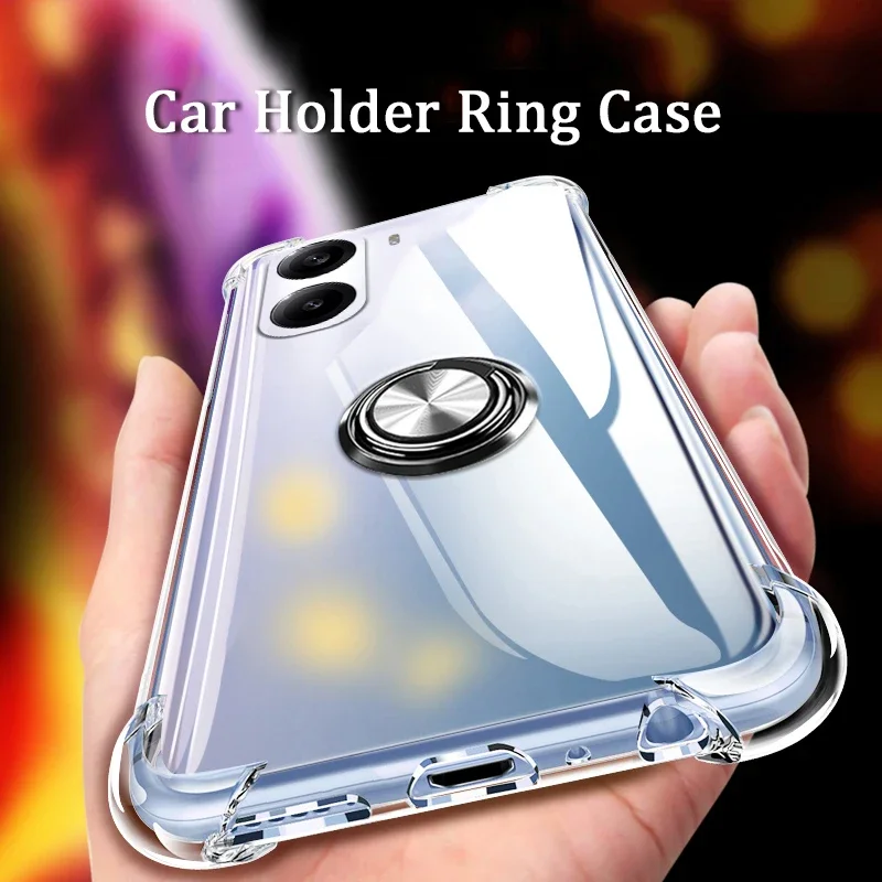 

For Xiaomi Poco X7 Pro Ironman X 7 Pro Cover Finger Ring Clear Airbag Shockproof Soft Shell For Xiaomi Poco X7 Pro 5G X7 Case