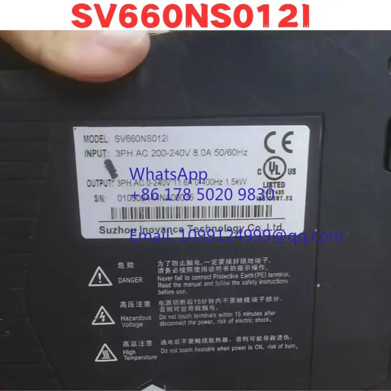 

Б/у сервопривод SV660NS012I Нормальная функция протестирована нормально
