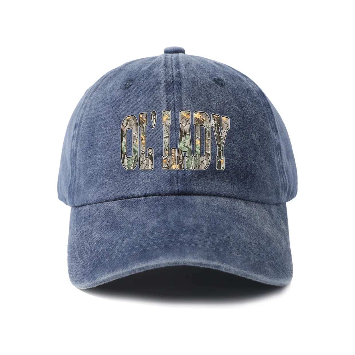 Camo Rudy Name Graphic Baseball Cap, Vintage Washed Adjustable Unisex Dad Hat, Everyday Gift
