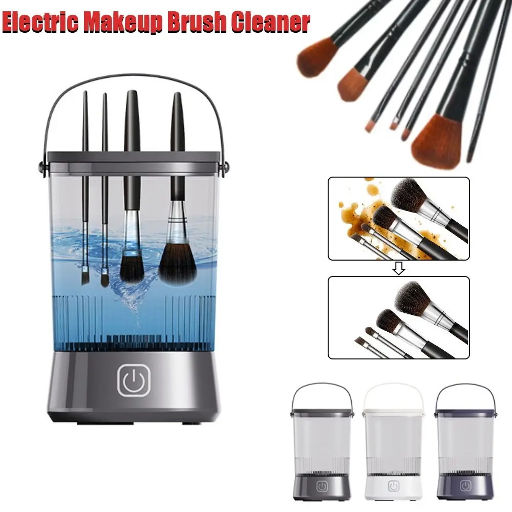 Gift Electric Makeup Brush Cleaner Rechargeable Spinning Automatic Makeup Brush Cleaner Lazy Cleaning Brush Washer