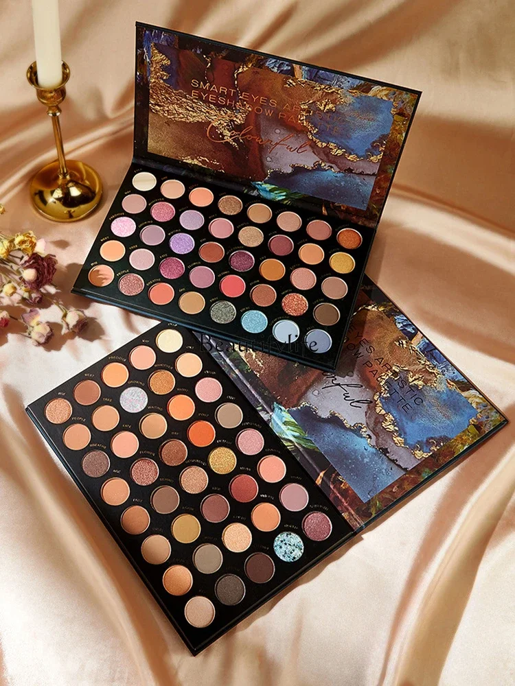 

40 Colors Eye Shadow Plate Makeup Palette Full Set of Earth Colors One Plate Multi-Purpose