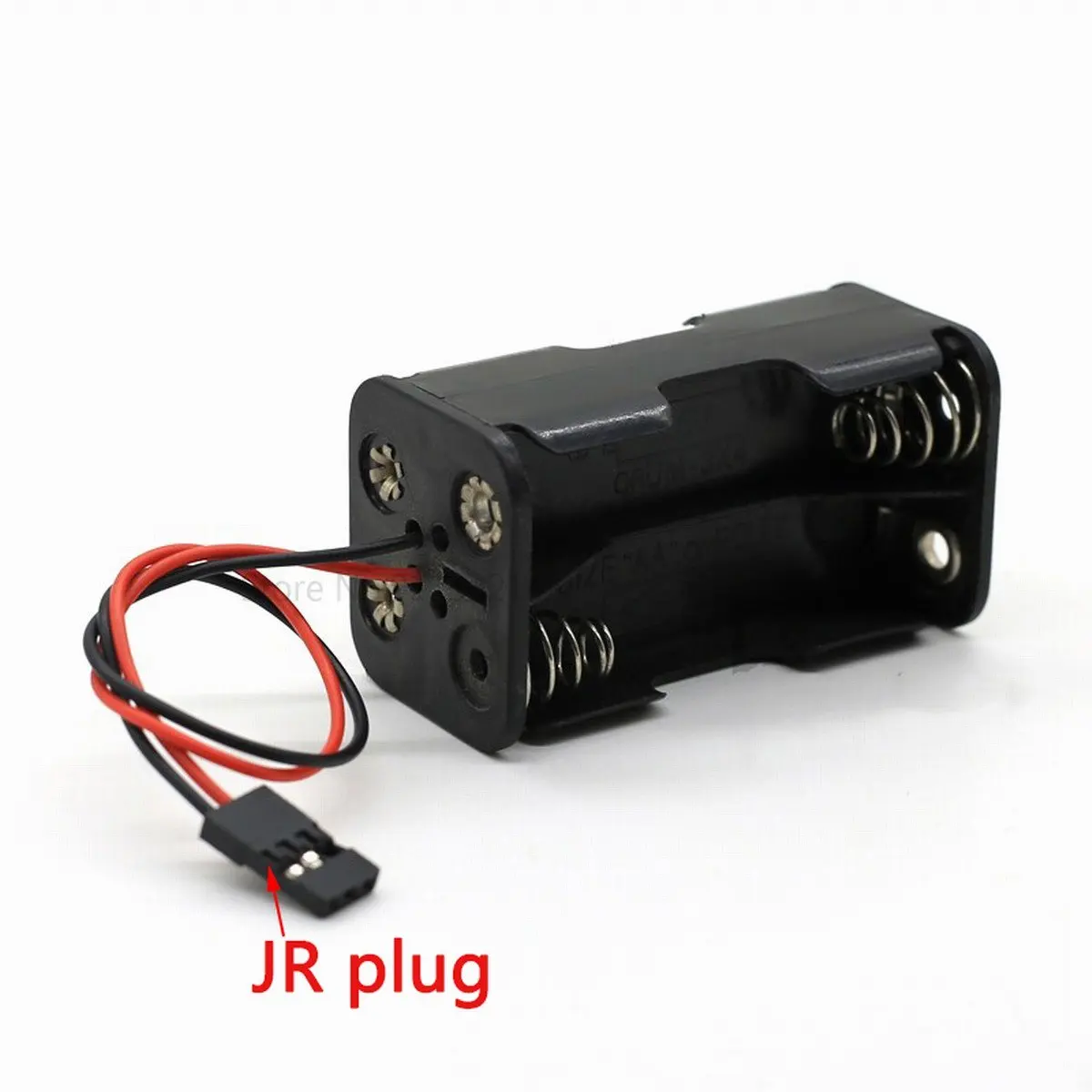 JST JR Plug Holder Case Box Storage Wire 4 x AA Battery For RC Car HSP WLtoys HPI Himoto Traxxas TAMIYA CC01 4WD Axial