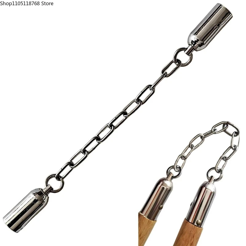 Nunchucks link fivela nunchucks flail haste anel haste acessório fivela de conexão rotativa de aço inoxidável