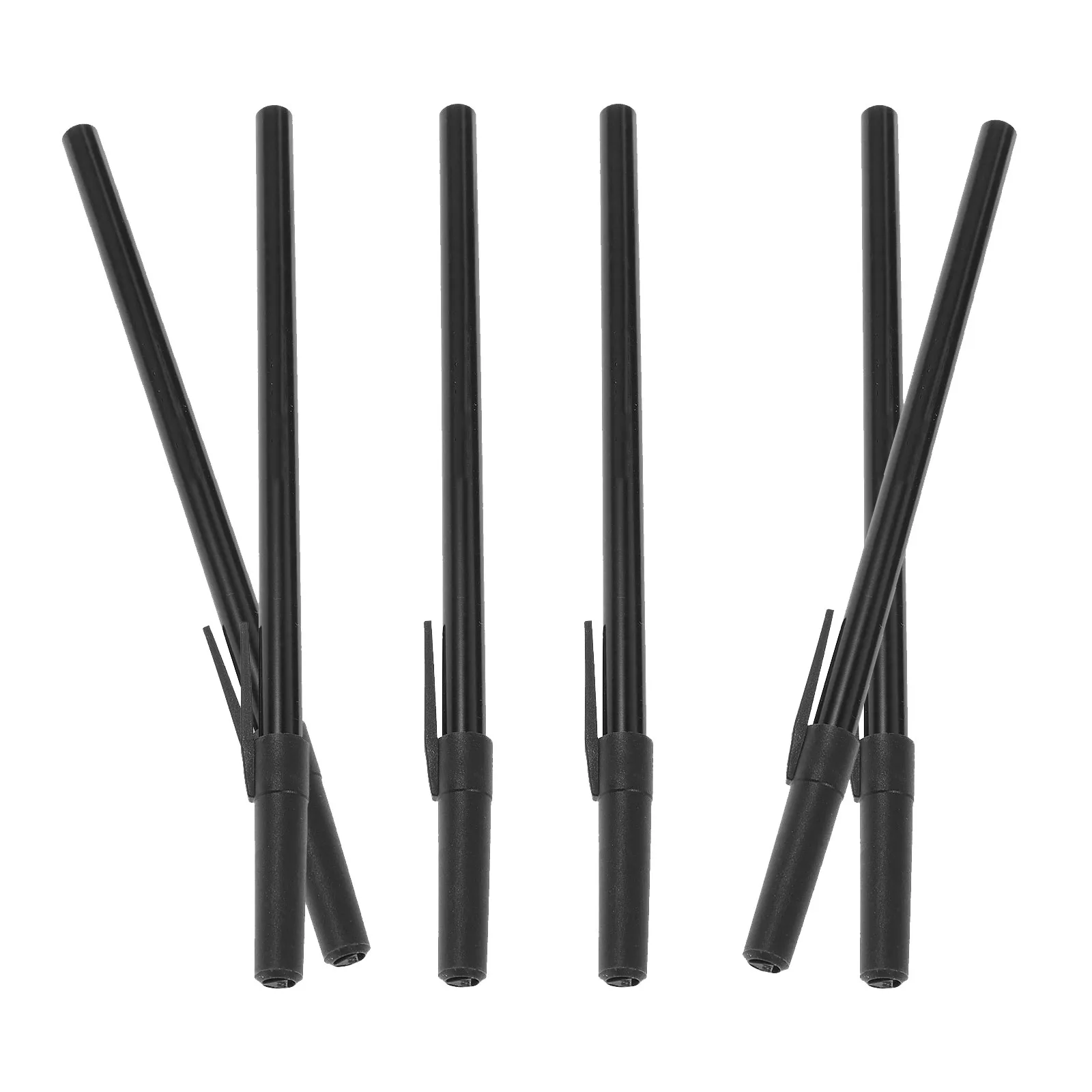 6Pcs Black Laundry Labeling Marker Waterproof Permanent Fabric Pen Clothes Tags Textile Marking Clothing Identification Dye