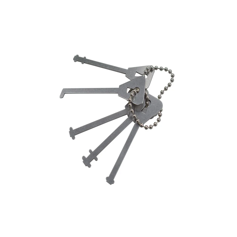 5pcs Manual Practice Tool Key Decoder Hook Tool Stainless Steel Precision Disassembly Pin Flip Key Disassembly and Maintenance