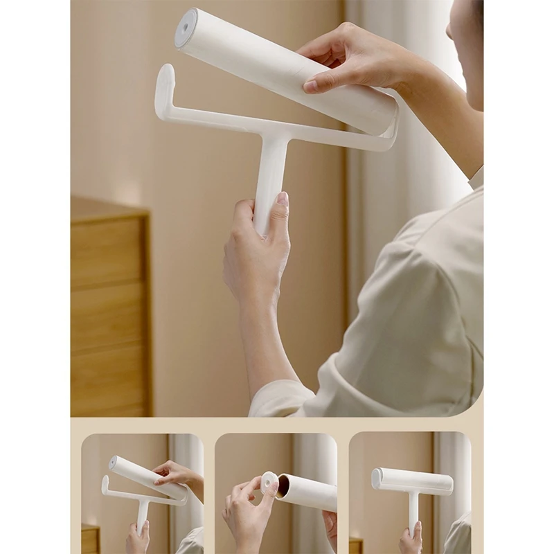 Bianco stile minimalista grande adesivo strappabile spazzola per la depilazione rimozione della lanugine per vestire