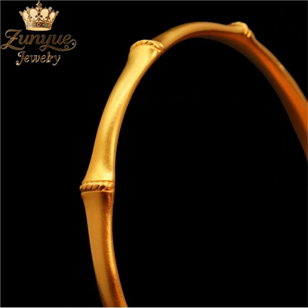 High-End Sand Gold Bamboo Joint Bracelet Fashion Jewelry Exquisite Elegant Popular Charms Luxury Quality Jewelry Best Selling