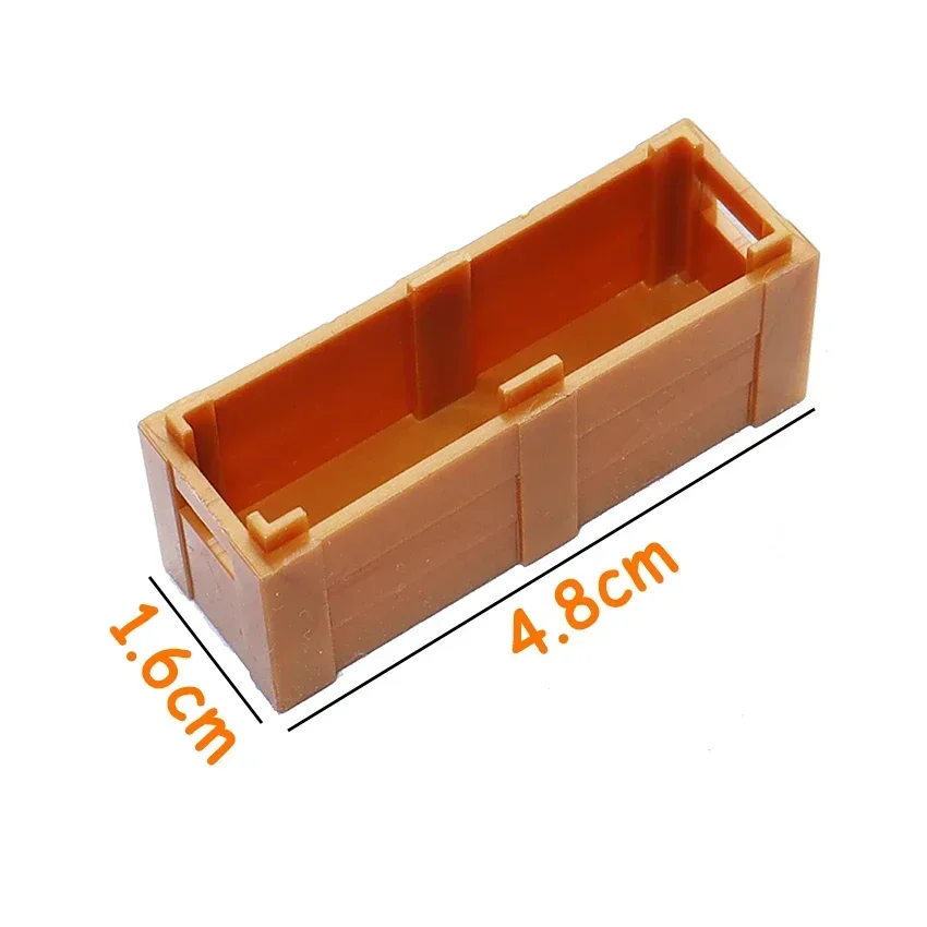 

WW2 Army Self Defense Long Wooden Box Military Box 2x6 Building Blocks Accessories Pack Battlefield Bunkers