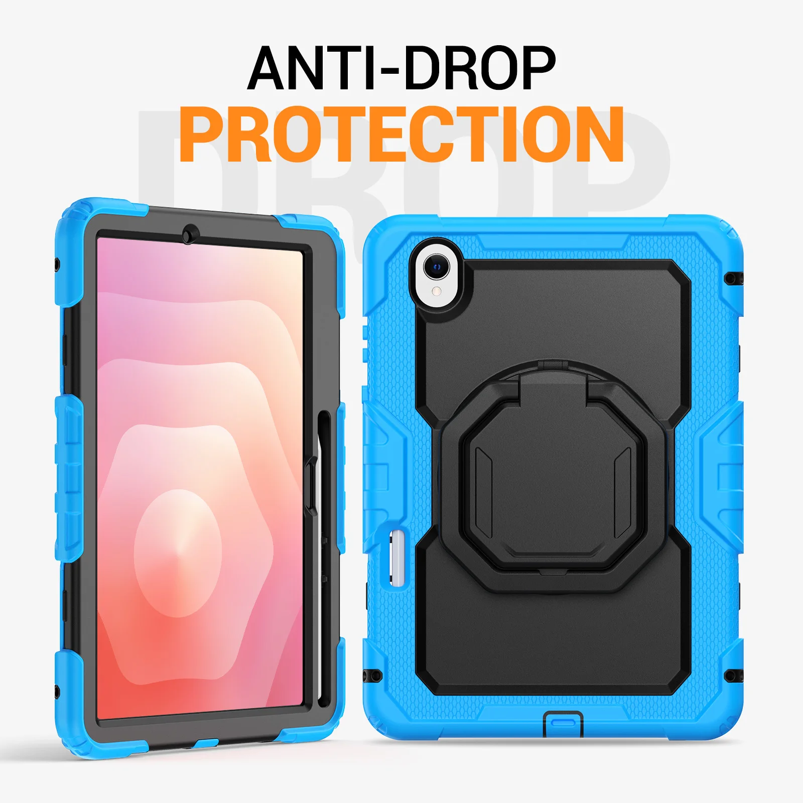 Rotating Case For Samsung Galaxy Tab S11 2025 11 inch SM-X730 SM-X736 SM-X736B Heavy Duty Cover With Handle Grip Shoulder Strap