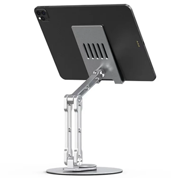 2 in1 Aluminum Tablet Stand 360 Rotation Mechanical Foldable Desk Phone Mount