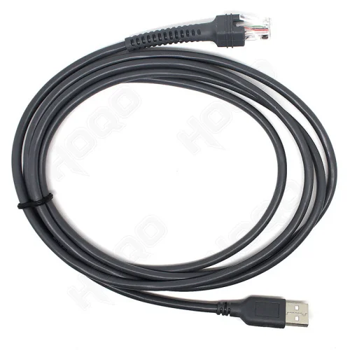 Rj48 rj50 para cabo de dados do scanner usb para ls1203 ls2208 ls4208 ls3008 CBAU01-S07ZAR símbolo scanner código de barras parte cabo navio da gota
