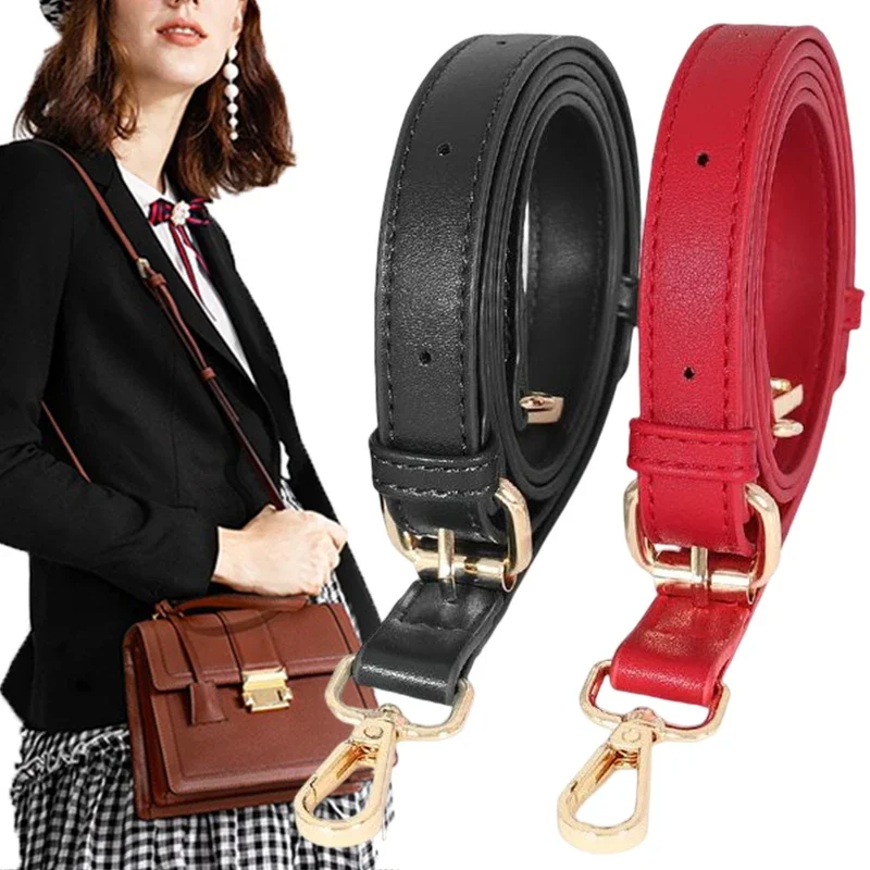 125CM Replacement Long Bag Strap PU Leather Shoulder Bag Strap Accessories for Handbag DIY Crossbody Adjustable Shoulder Belts