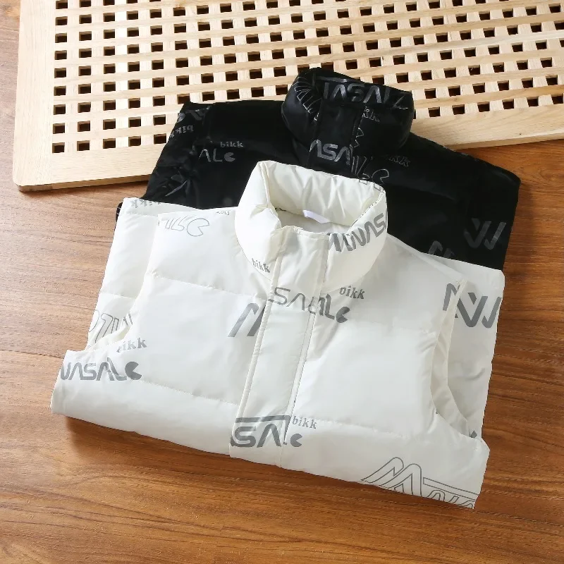 

Мужской повседневный ветрозащитный теплый пуховый жилет для рыбалки на открытом воздухе, удобный модный модный высококачественный и толстый теплый жилет для зимы