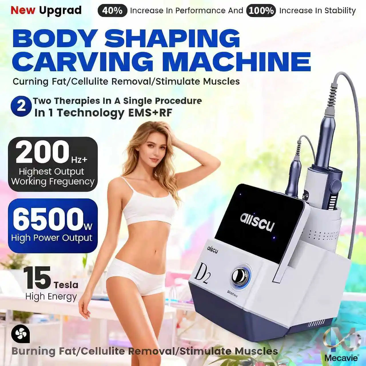 أحدث المهنية D2 الداخلية الدهون سكين فآسيا سكين أداة ثبات الجسم التخسيس فقدان الوزن جهاز تجريف ميريديان #1