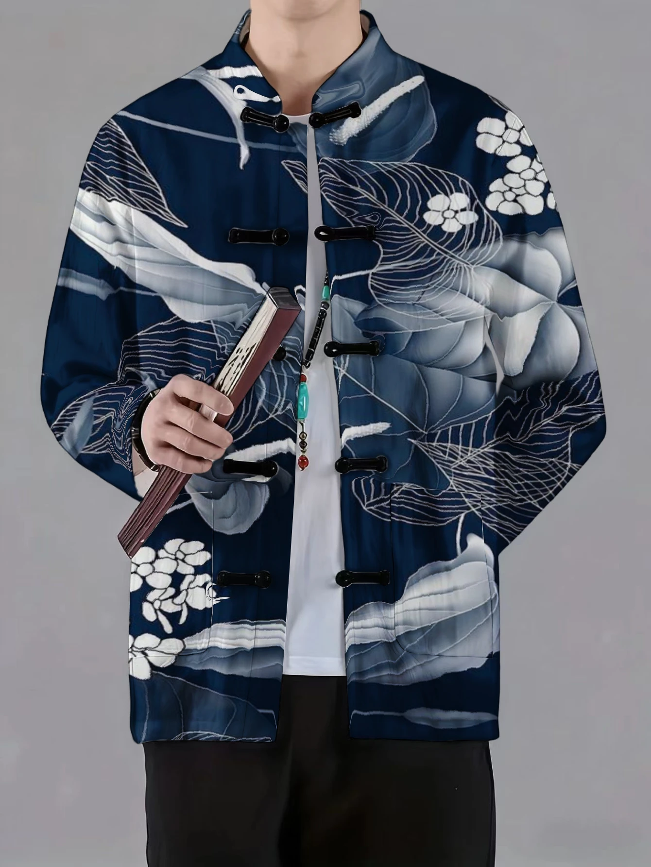เสื้อแจ็คเก็ตผู้ชายคอจีน ติดกร - Craft And Art Difference บทวิจารณ์และราคา