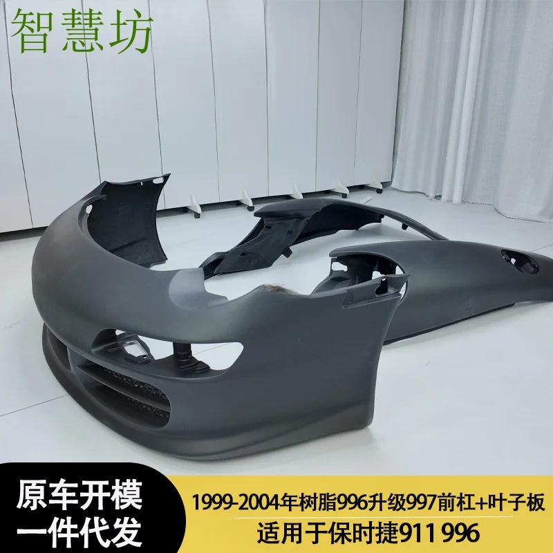 Suitable for Porsche 911 996 996 upgraded to 997 resin front bumper and fenders between 1999-2004