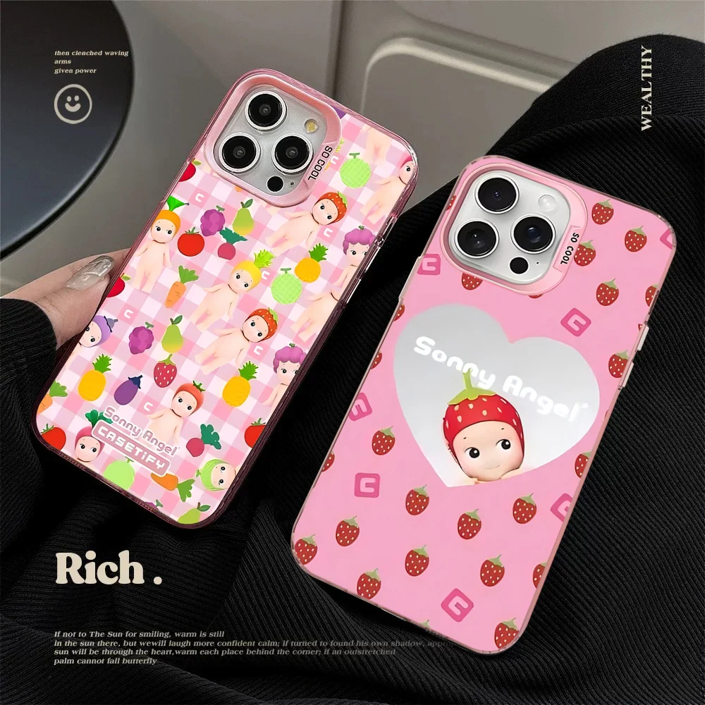 

Cute Baby Sonny Angel Phone Case For iPhone 16 15 14 13 12 11 Pro Max X XR XSMAX 8 7 Plus Matte Shockproof Back Cover