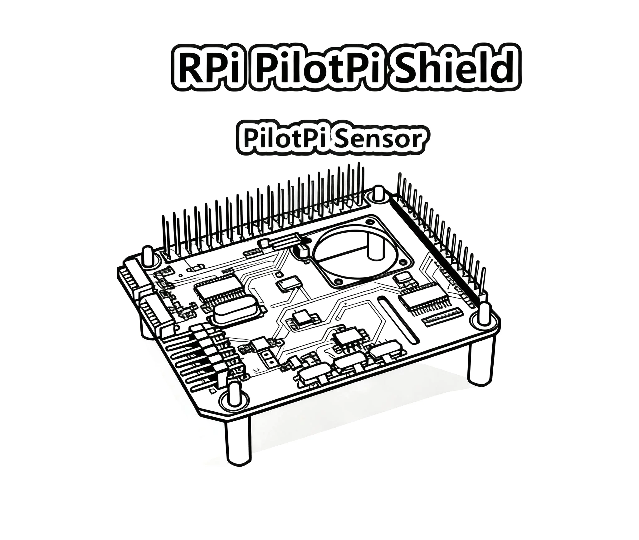 

RPi PilotPi Shield PIXHAWK Датчик прошивки PX4 управления полетом и мощность с Raspberry Pi OS PIX 32-битный автопилот, вертолет