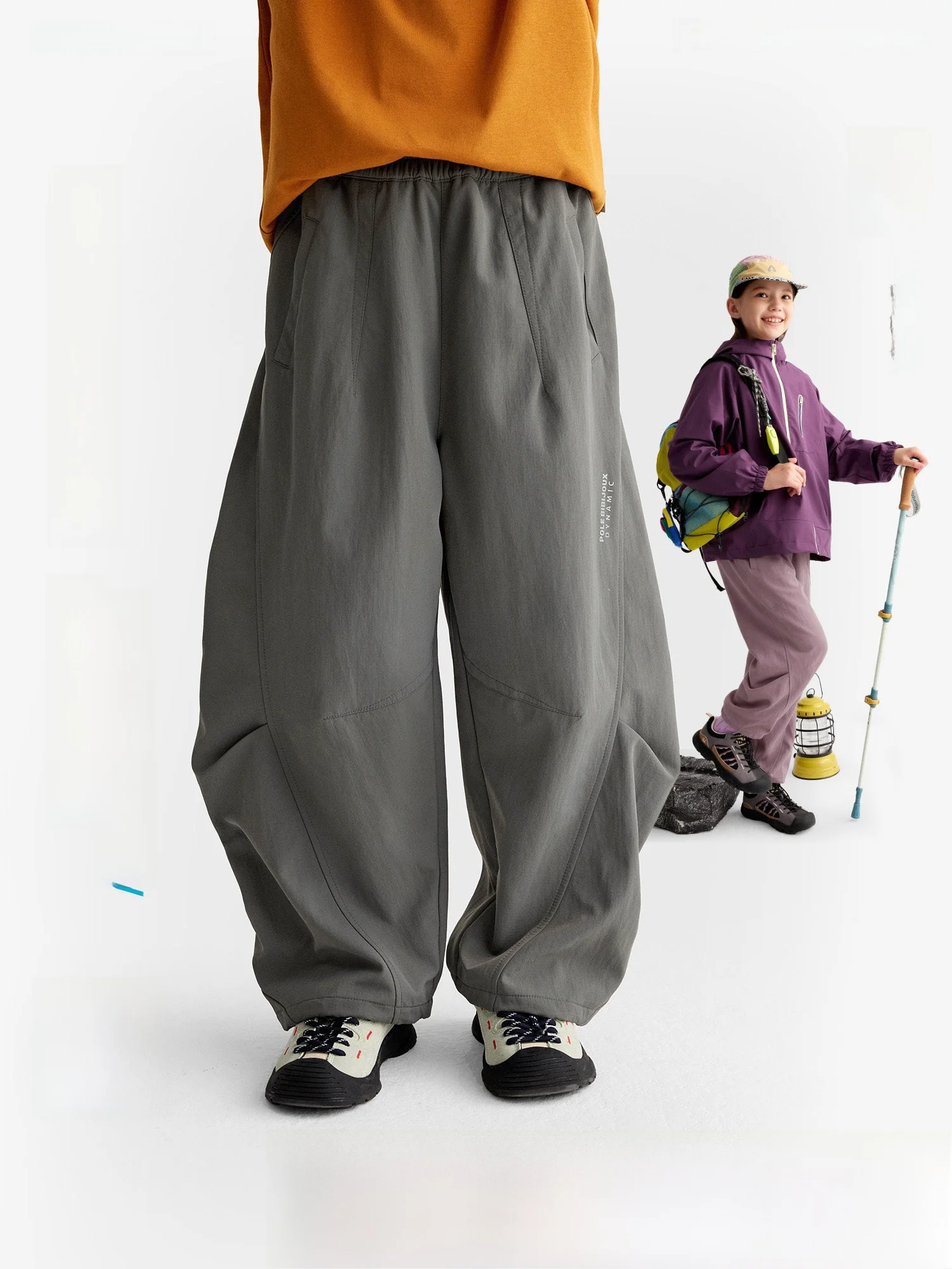 Purrfect Diary Kids Outdoor Climbing Pants Wear-Resistant Autumn Season Unisex Long Workwear Trousers for Children