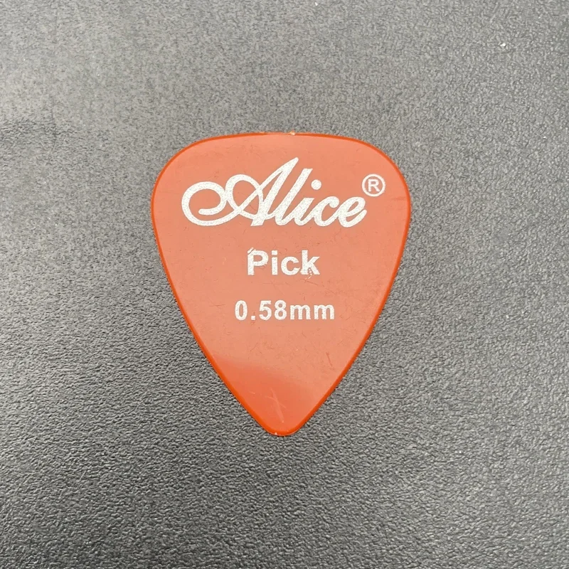 60Pcs Alice Guitar ABS Picks Smooth Plastic Plectrum Standard Heart Shape Colour and Random Thickness