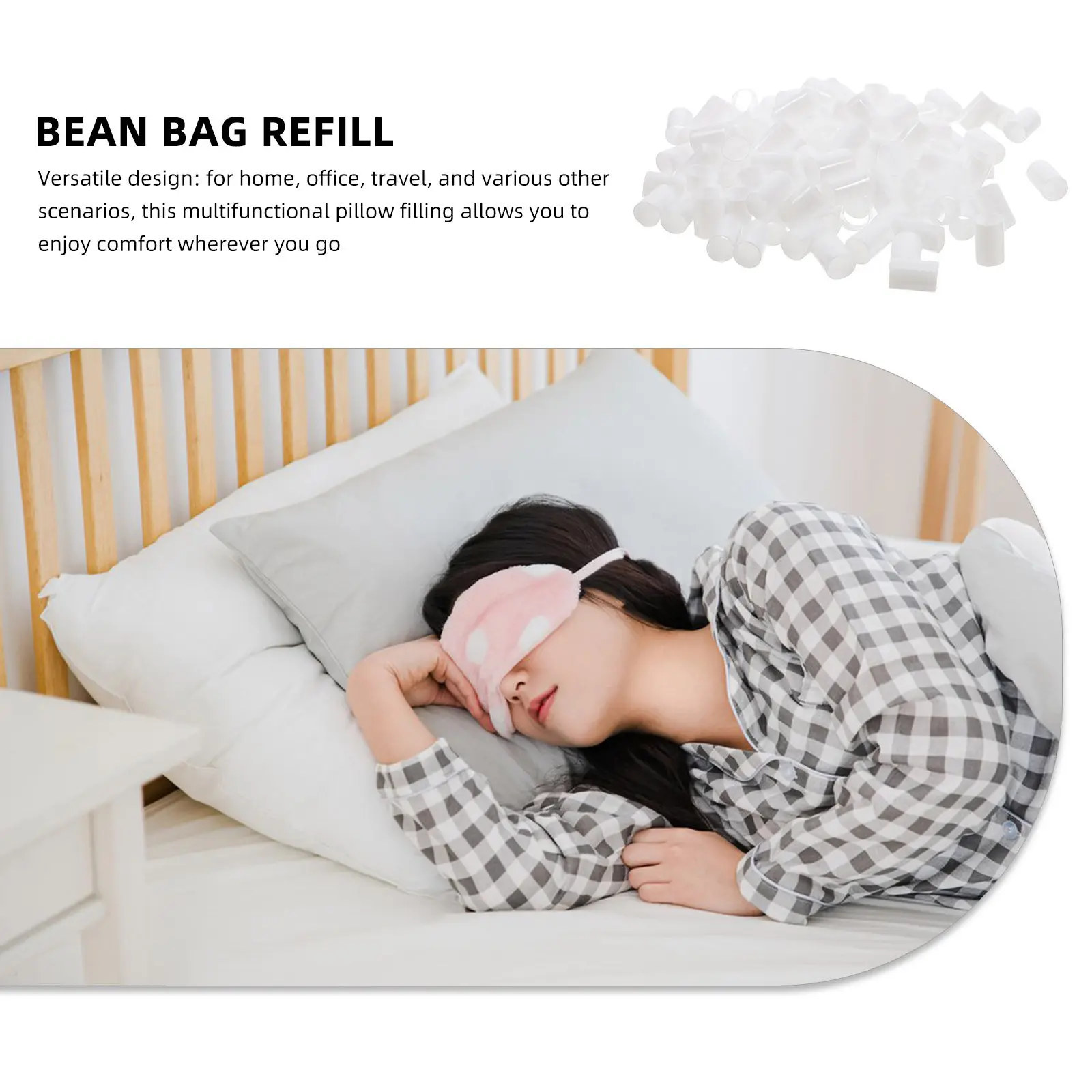 

Наполнитель для подушек из ТПЭ, 500 г, мягкий, эластичный, дышащий, для повышенного комфорта и снятия усталости шеи, идеально подходит для различных применений