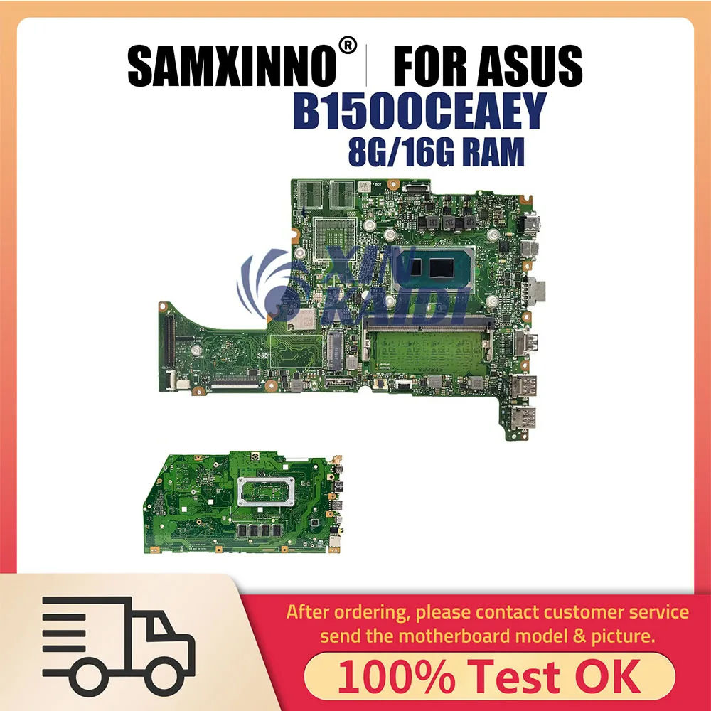 

Notebook Mainboard For ASUS ExpertBook B7 Flip B7402FEA B7402FV B7402F Laptop Motherboard With i5 i7 11th Gen CPU 8G 16G RAM