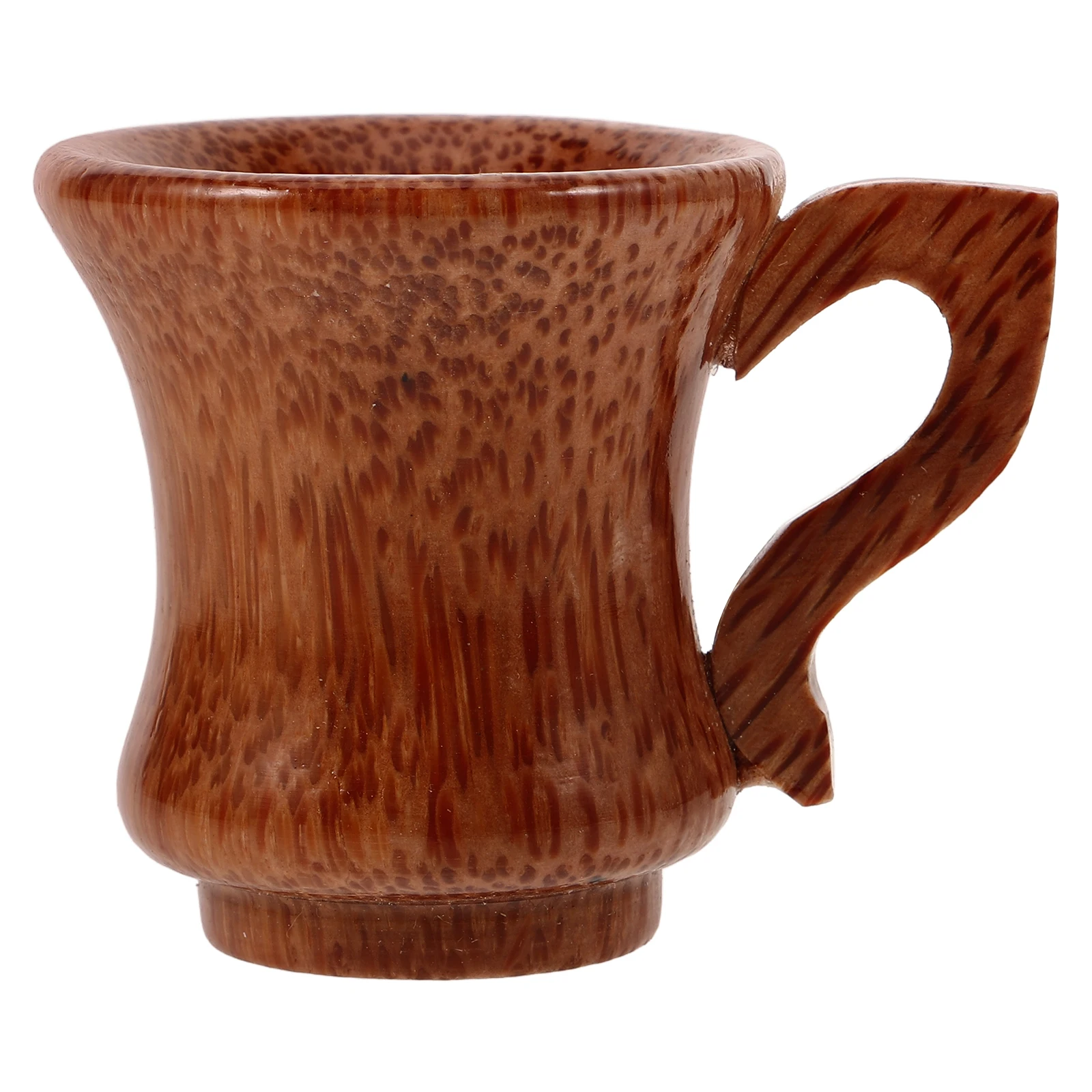 

Premium Wooden Wine Cup Natural Coconut Wood Reusable Mug Shatterproof Design Multi-Functional Home Office Decorative
