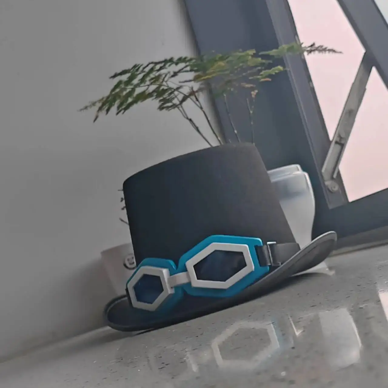 사보 모자 소품 펠트 캡 고글 공식 게임 원피스 코스프레 소품 할로윈 크리스마스 파티 가면극 쇼 액세서리