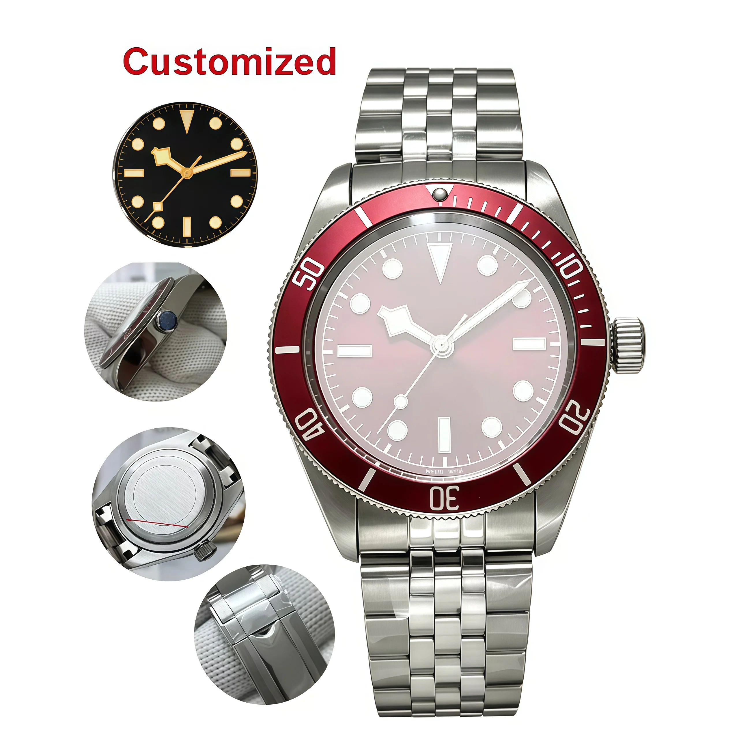 88A Store 40mm Men's Automatic And Quartz Movement 904l Stainless Steel Luxury Watch--t Customized Watches