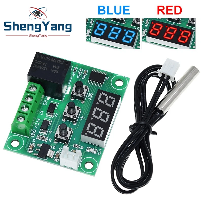 W1209 TZT DC 12V heat cool temp thermostat temperature control switch temperature controller thermometer thermo controller