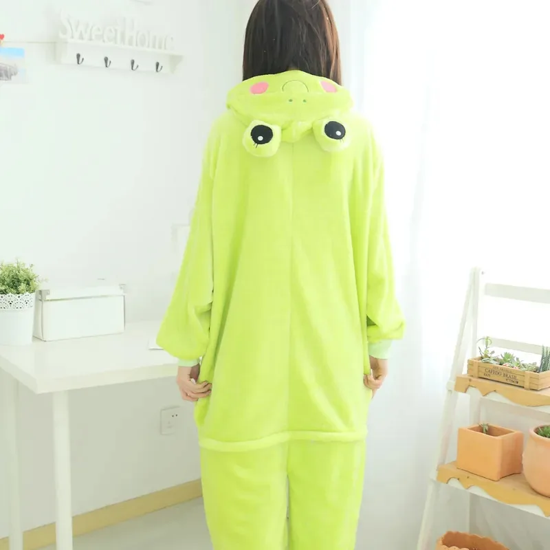 ❤❤2025 2025 Animation Costume Frog Onesie Kigurumi Pajamas High Quality Flannel Family Party Cartoon Cosplay Costumes Jum New ★☆