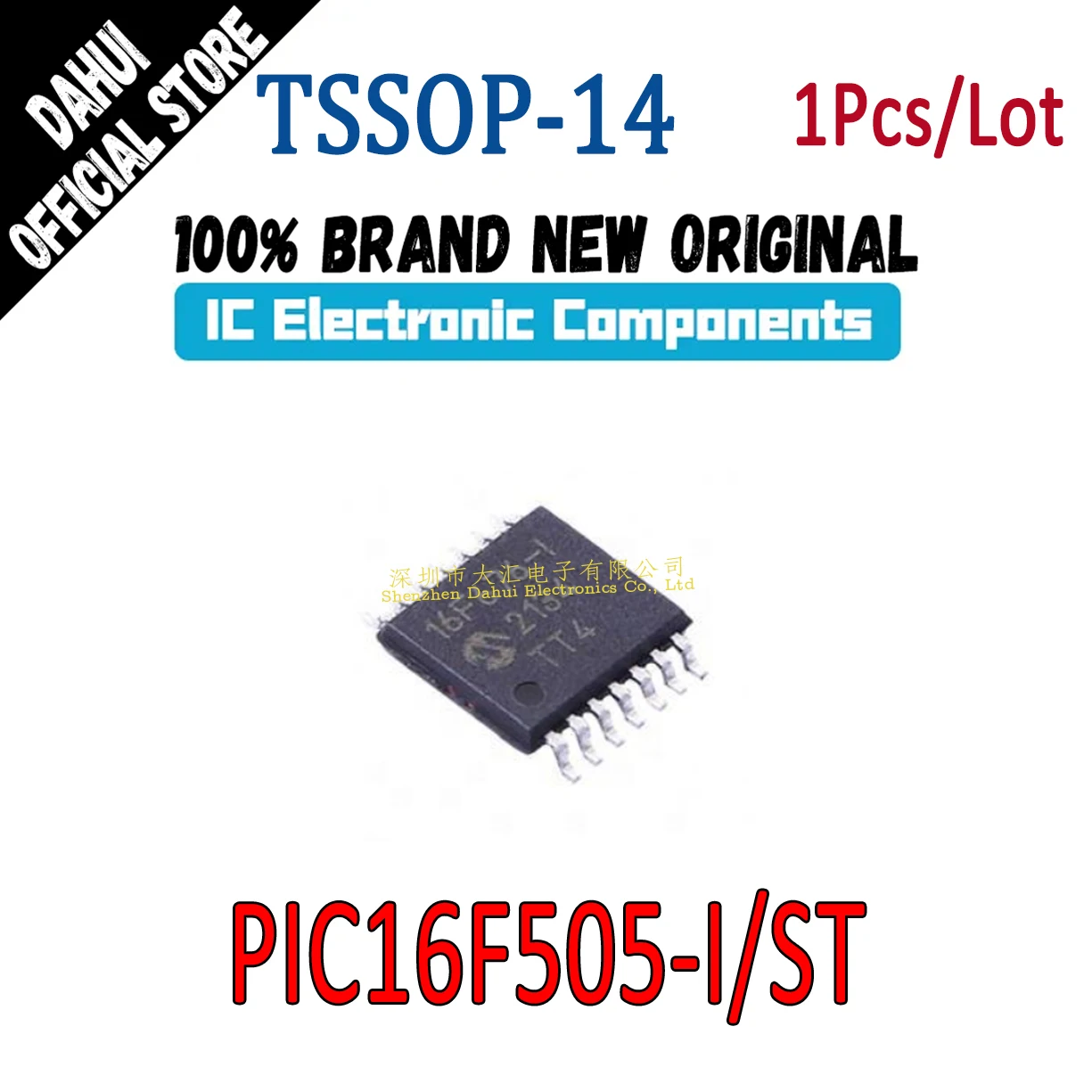 

PIC16F505-I/ST 16F505I 16F505-I PIC16F505 I ST TSSOP-14 Microcontroller Chip Ic New Original