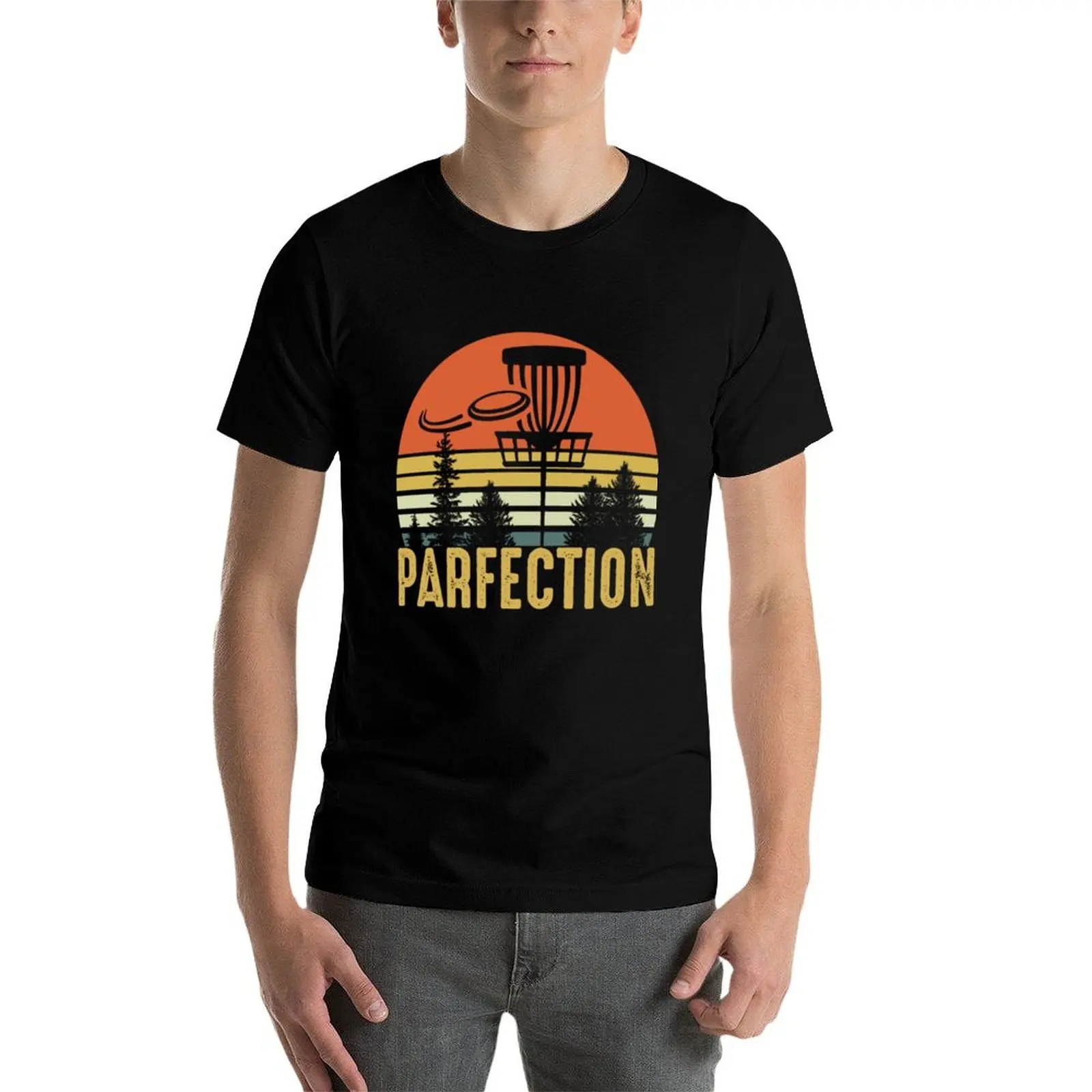 تي شيرت Disc Golf Perfection تي شيرت جرافيك تي شيرت جرافيك تي شيرت بأكمام قصيرة تي شيرت رجالي للتمرين