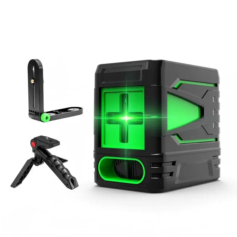 Infrared level portable mini green light 2-wire line projector high-precision level meter