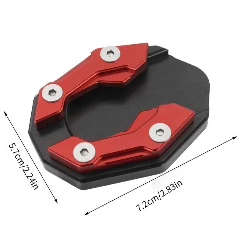 1pc Foot Support Pad Motorcycle Modification Accessory Side Kickstand Anti-Slip Base Enlarged Single Support Pad