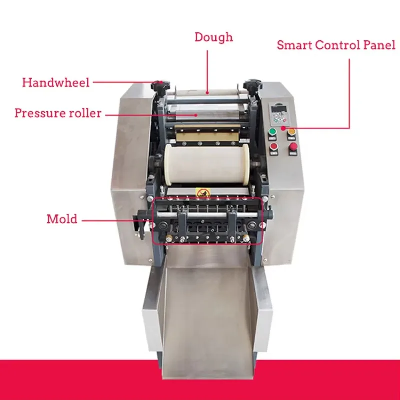 Customized High Efficiency Mini Butterfly Spaghetti Maker Automatic Farfalle Pasta Processing Machine for Food Shop