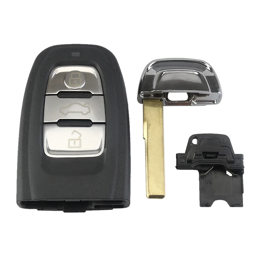 

Сменный чехол для автомобильного ключа без логотипа для Audi A4l A3 A4 A5 A6 A8 Quattro Q5 Q7 A6 A8 HU66 с лезвием вставки ключа 3 кнопки