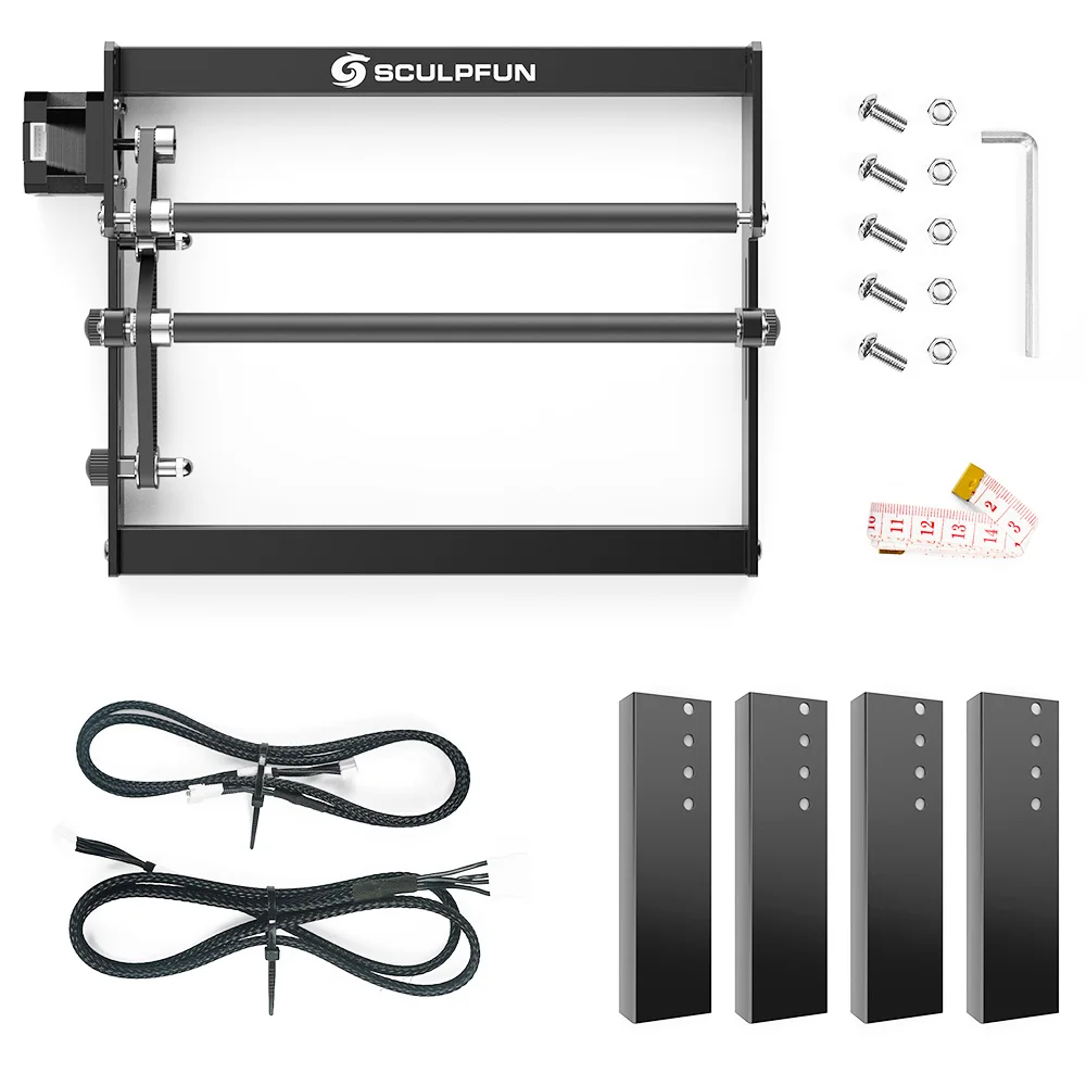 Sculpfun Laser Rotary Roller Laser Engraver Y-axis Rotary مع 360 ° الدورية لعلب الأشياء الأسطوانية النقش بالليزر #3