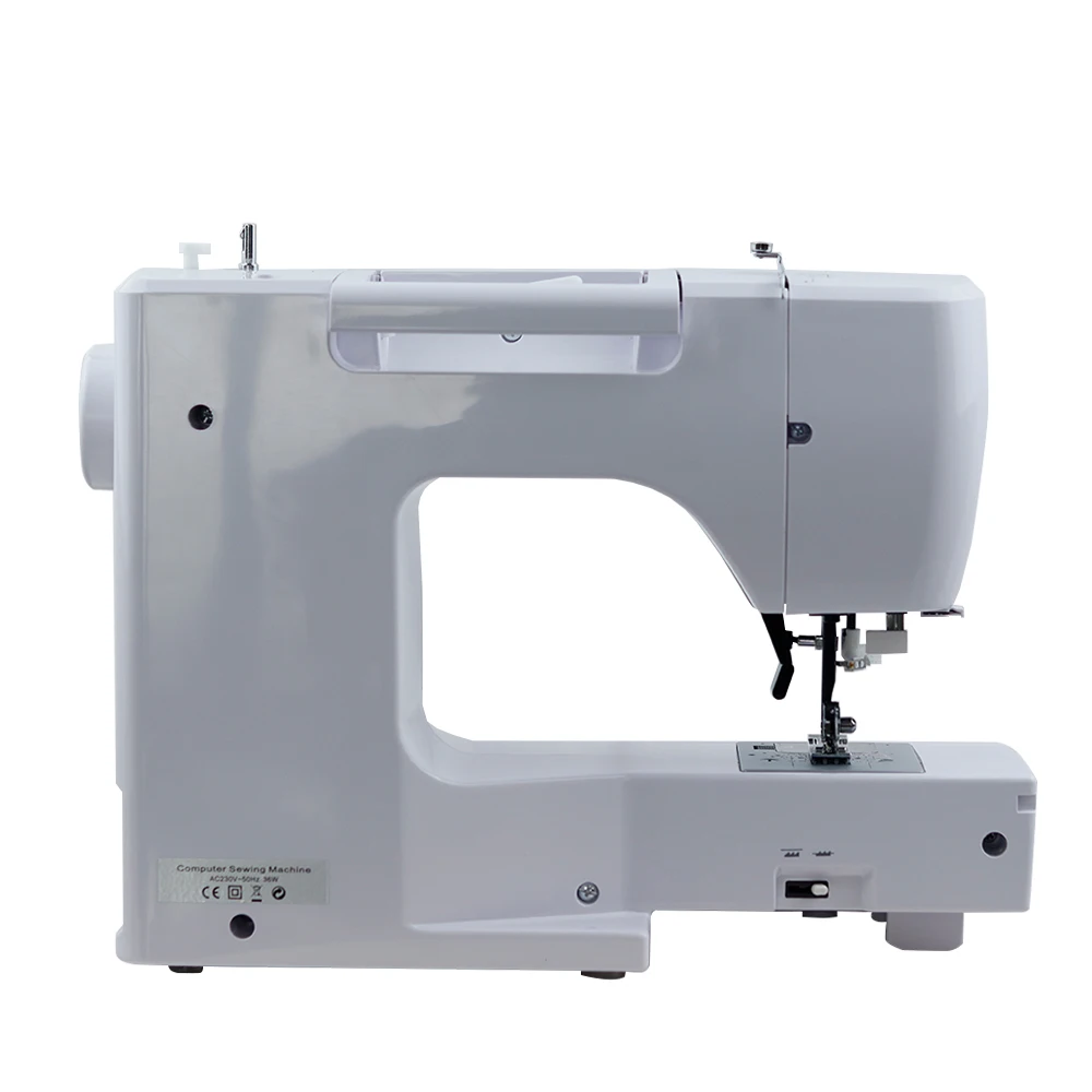 Electronic and electric multifunctional sewing machine, silent, thick buttonhole embroidery and locking edge with 200 stitches