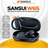 Sansui W65 Air Conduction Bluetooth 5.4 Earphones ENC Noise Canceling Bluetooth Headphone on Ear OWS Wireless Headsets with APP