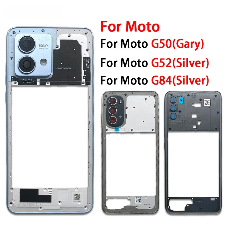 

Middle Frame For Moto G13 G32 G41 G42 G50 G52 G71 G84 Housing Case Side Keys Power and Volume Buttons